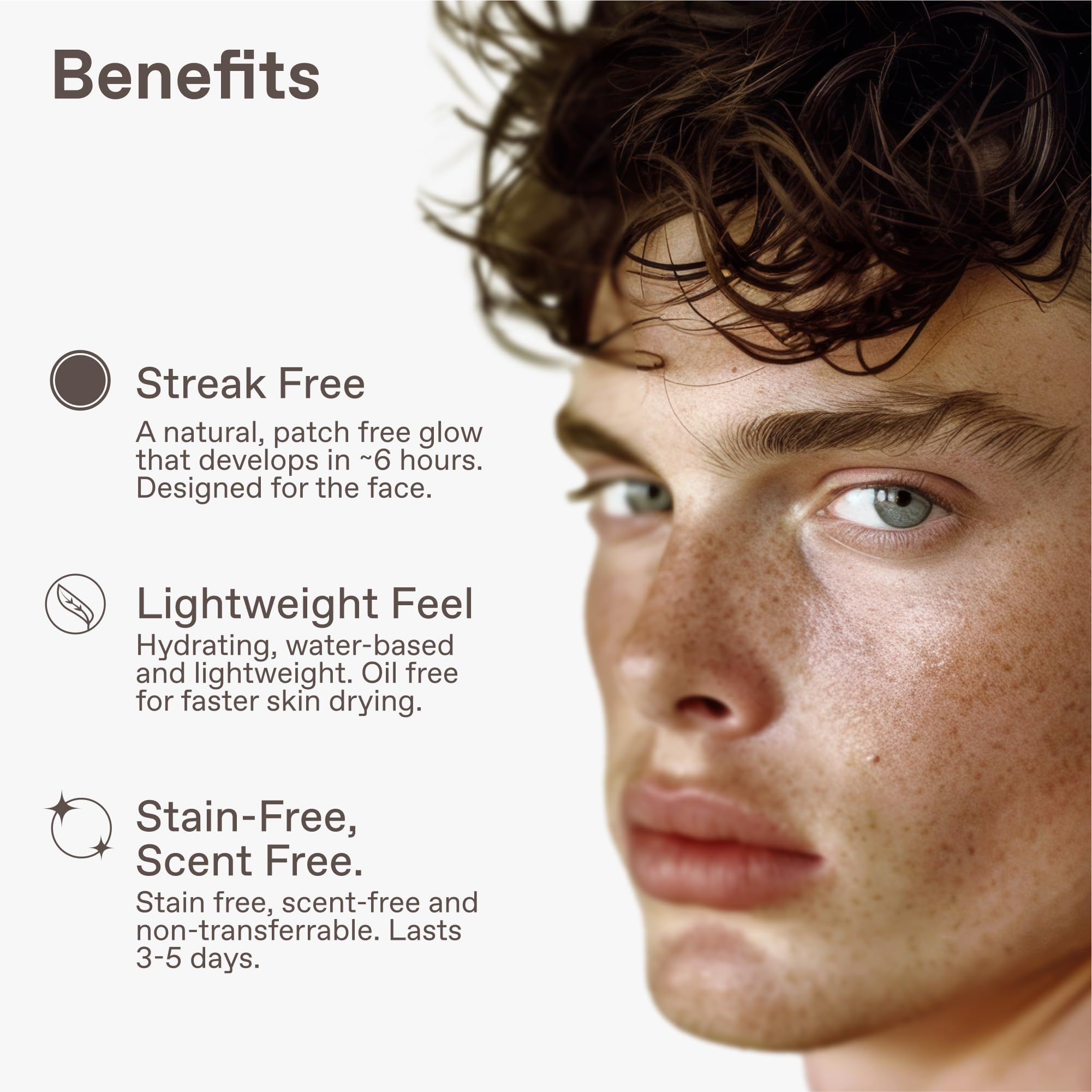 ENHANSE Hyaluronic Acid boosted formula hydrates the skin while tan builds