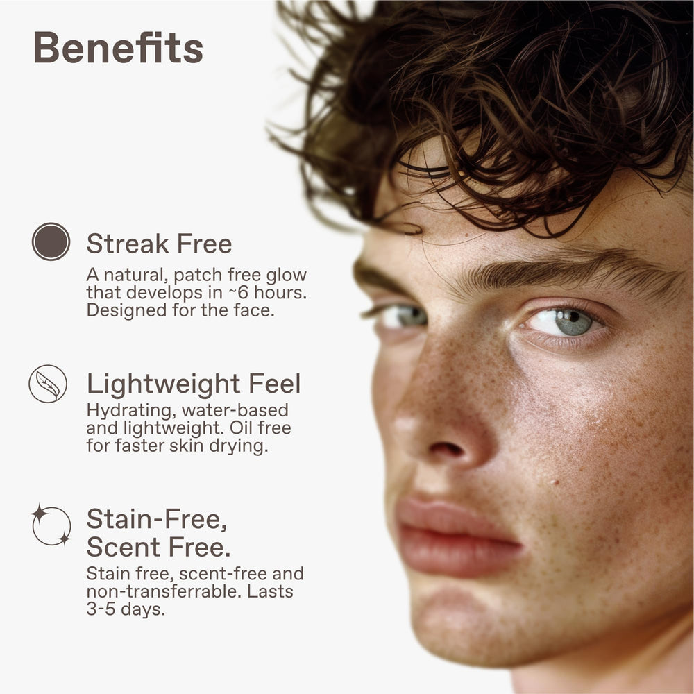ENHANSE Hyaluronic Acid boosted formula hydrates the skin while tan builds
