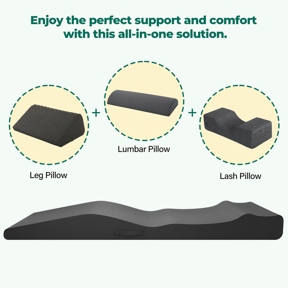 ENITYA Lash Bed Topper built-in handle enables solo adjustment.