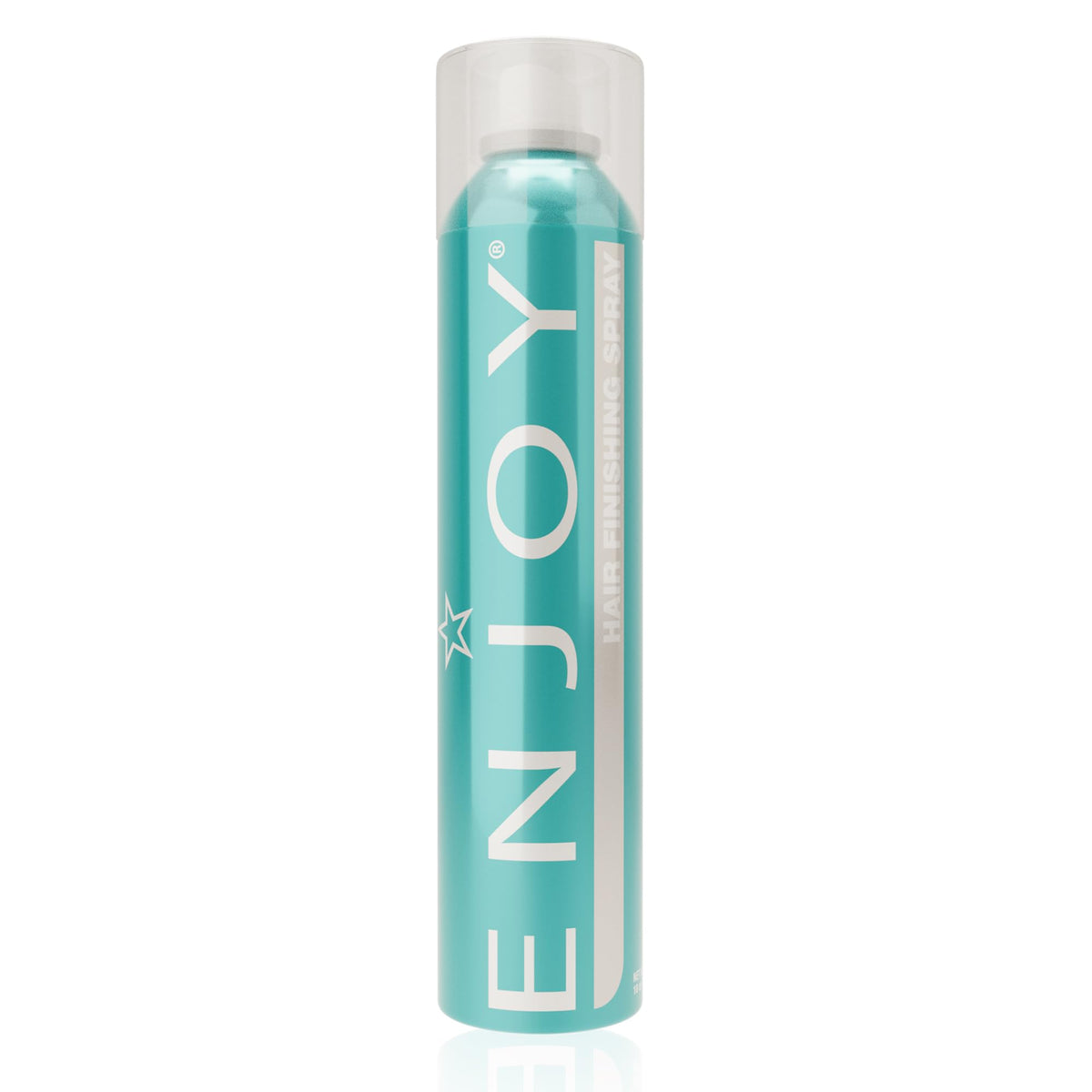 Enjoy Hair Finishing Spray bottle dispense showing portable hold for all-day styling