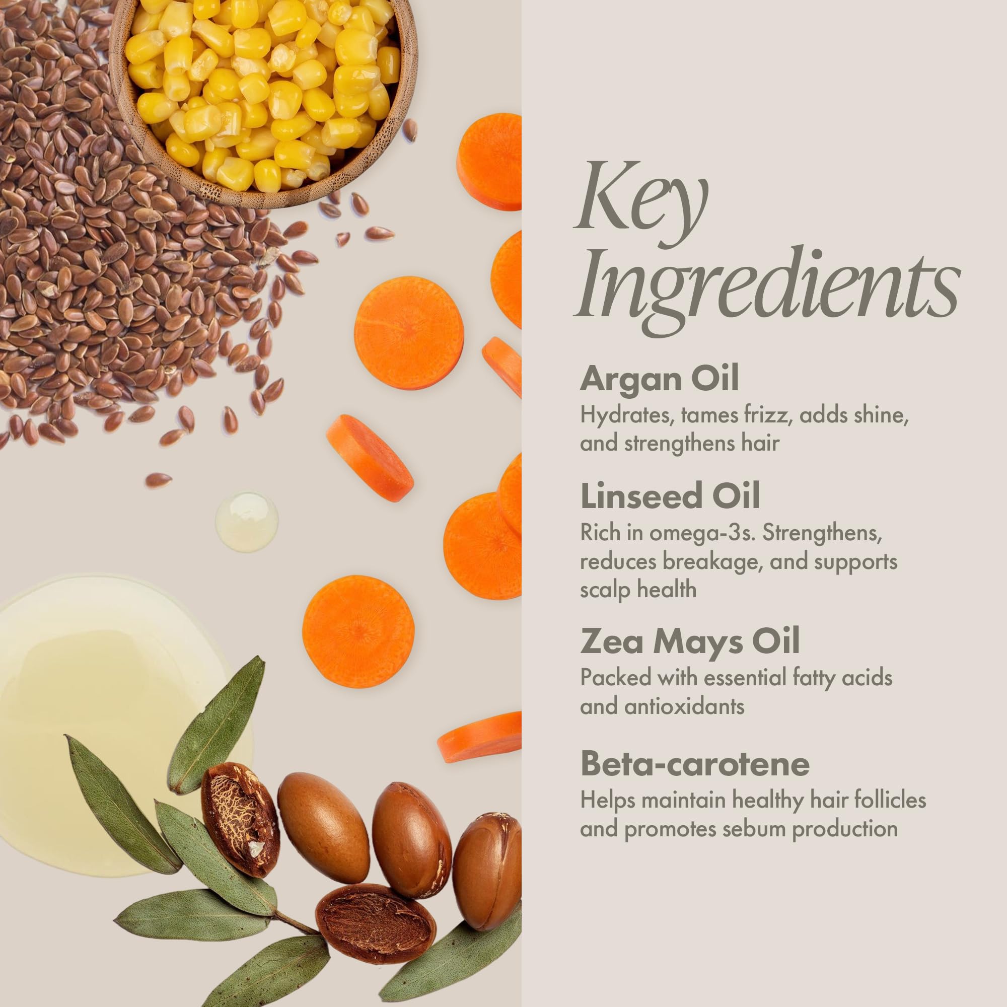 Enjoy Hair & Skin Treatment Oil finish provides a satin-smooth shine.