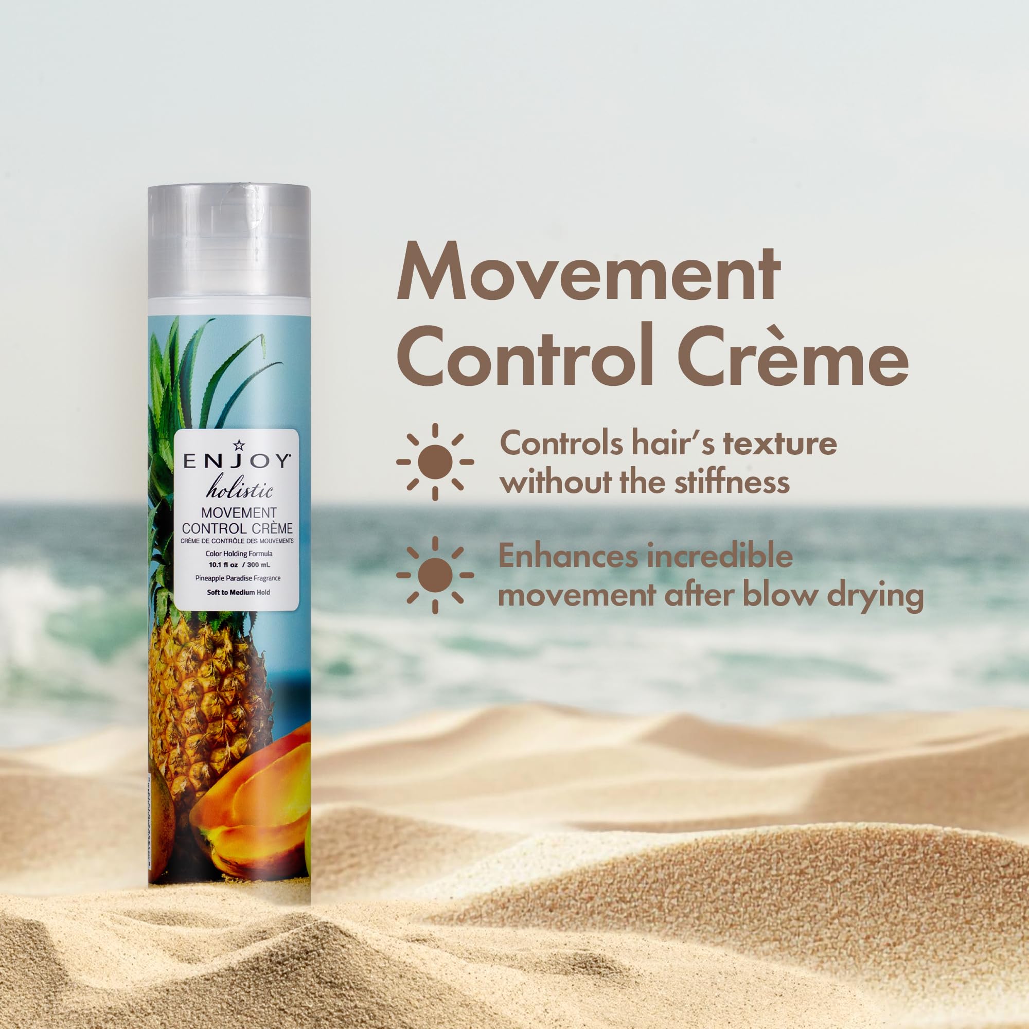 Enjoy Hair Styling Cream humidity resistance helps keep styles in place all day