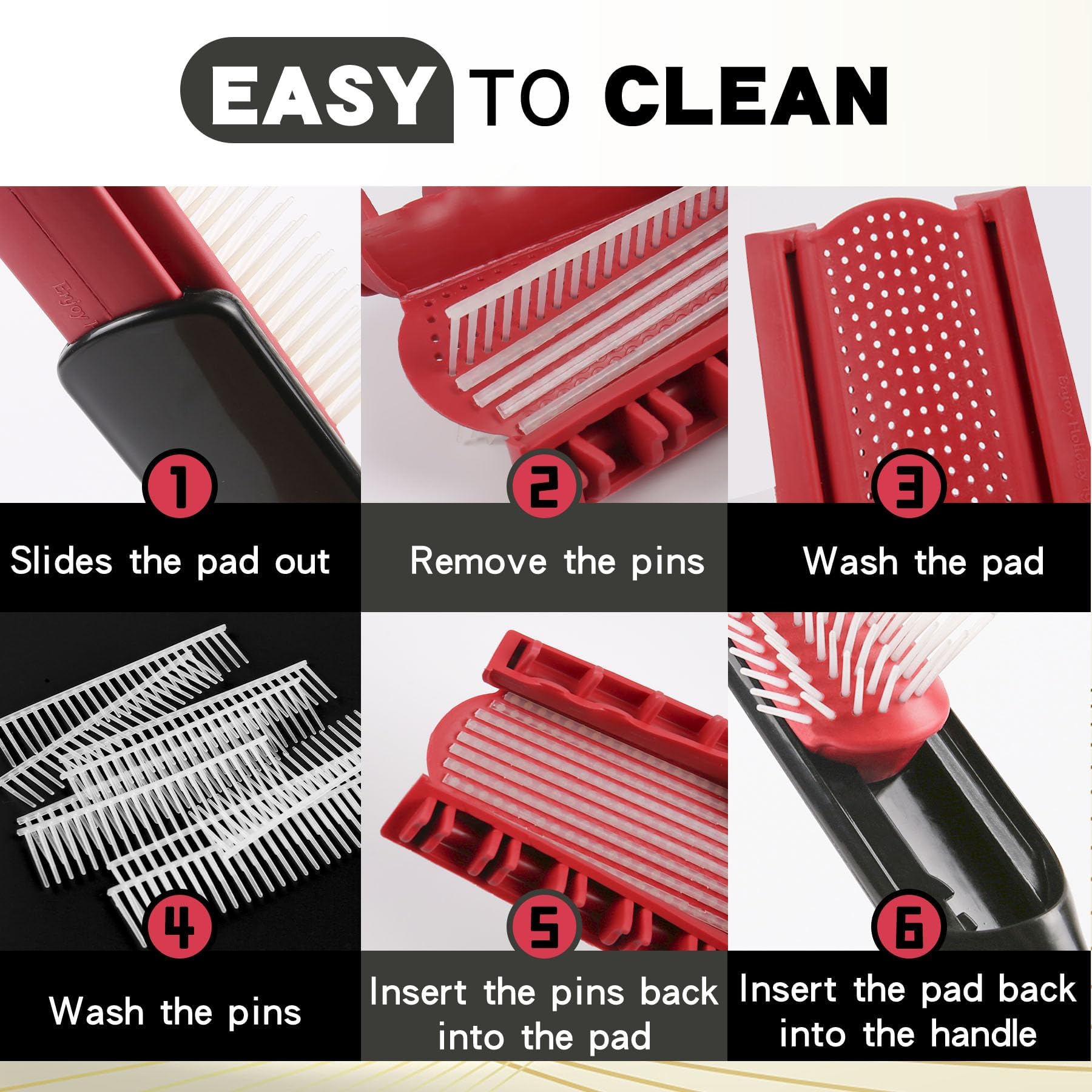Enjoy Holiday 1981 hair brush travel-friendly and durable for on-the-go grooming