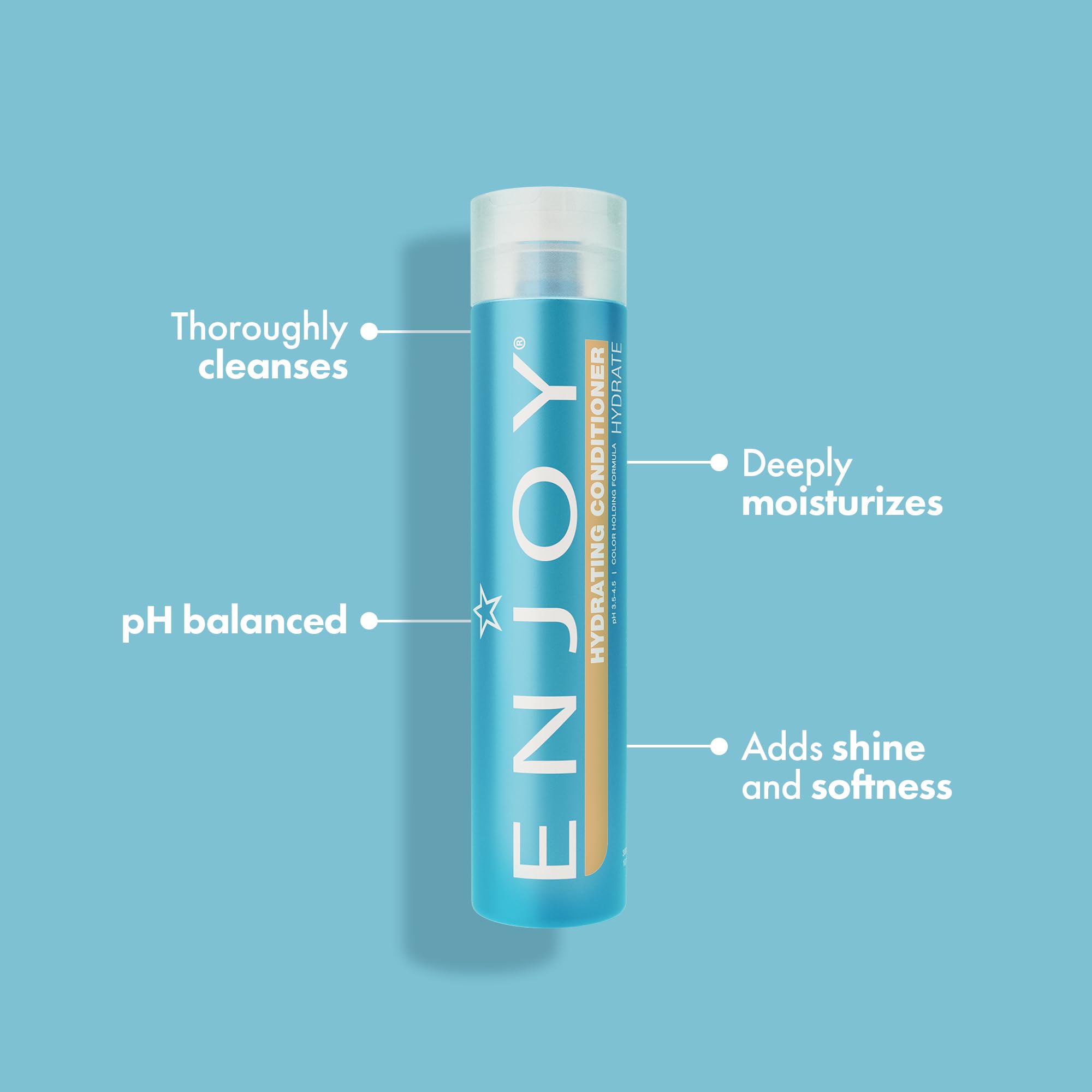 Enjoy Hydrating Conditioner pump-dispense for easy daily use and better manageability.