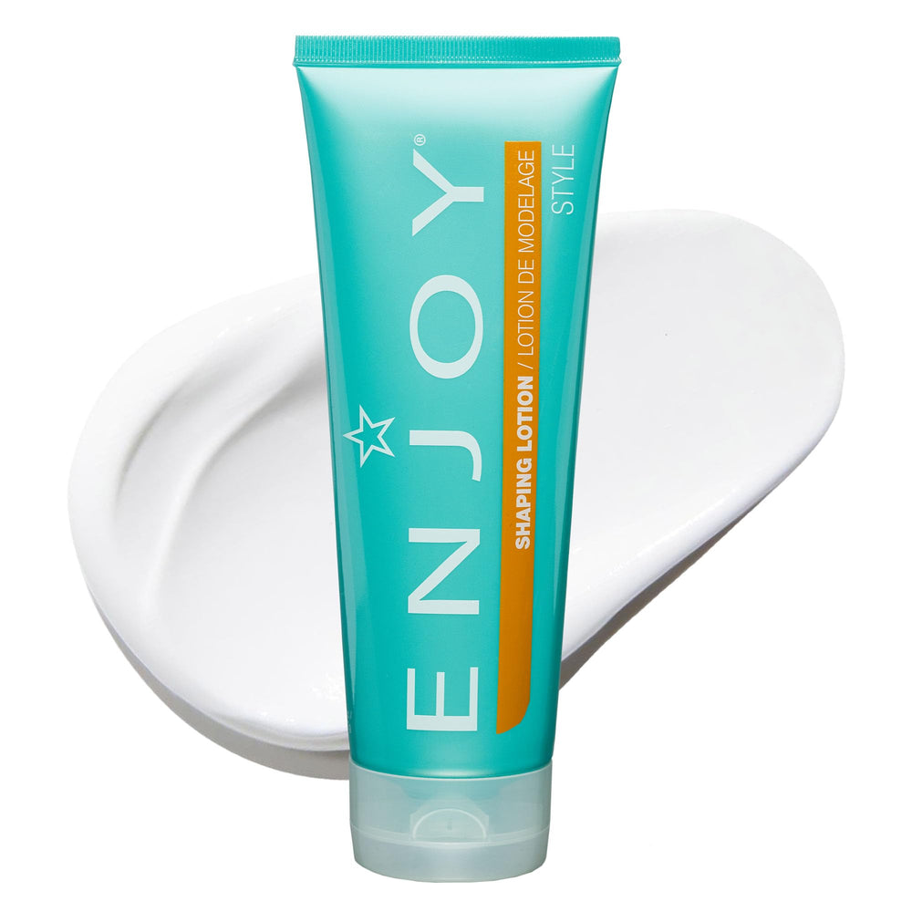 Enjoy Shaping Curly Hair Styling Cream bottle shows lightweight curl control for soft definition.