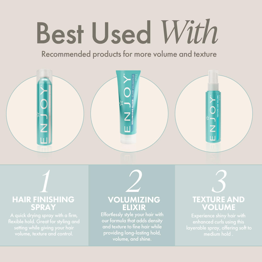 Enjoy Shaping Curly Hair Styling Cream short-styles scene highlights quick grooming benefits.