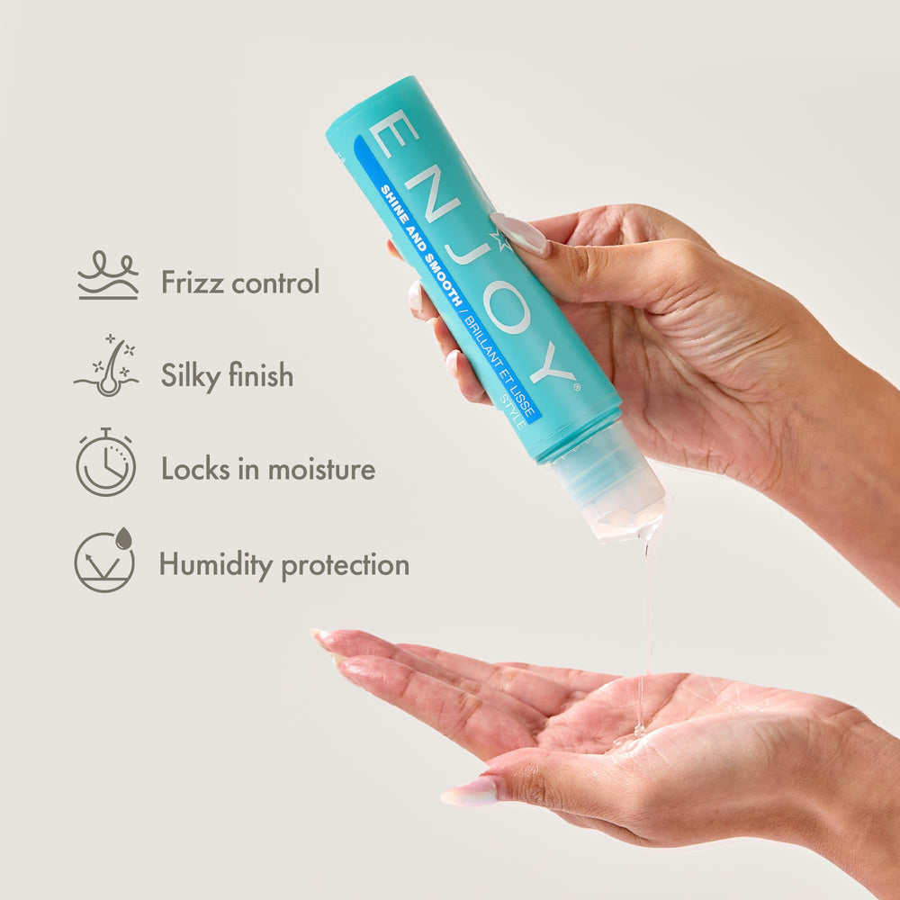 Enjoy Shine & Smooth moisture-bottle delivers long-lasting hydration for manageable strands