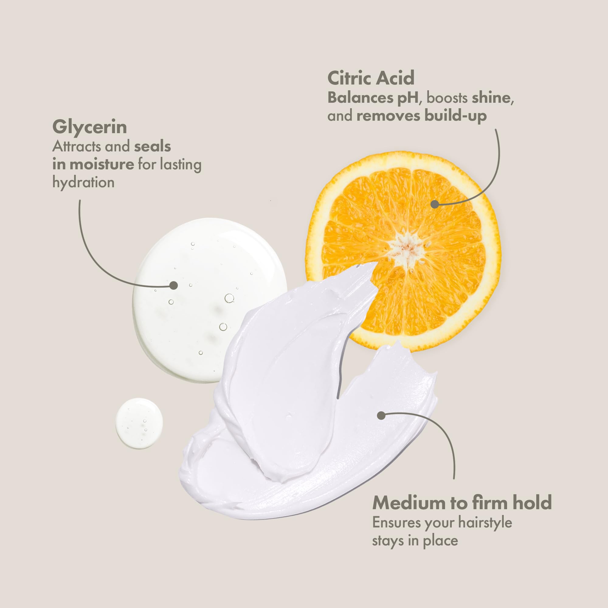 Enjoy Texture Cream shine-hydration captures smooth, glossy styling without weighing hair down.