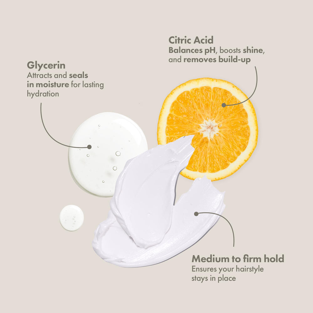 Enjoy Texture Cream shine-hydration captures smooth, glossy styling without weighing hair down.