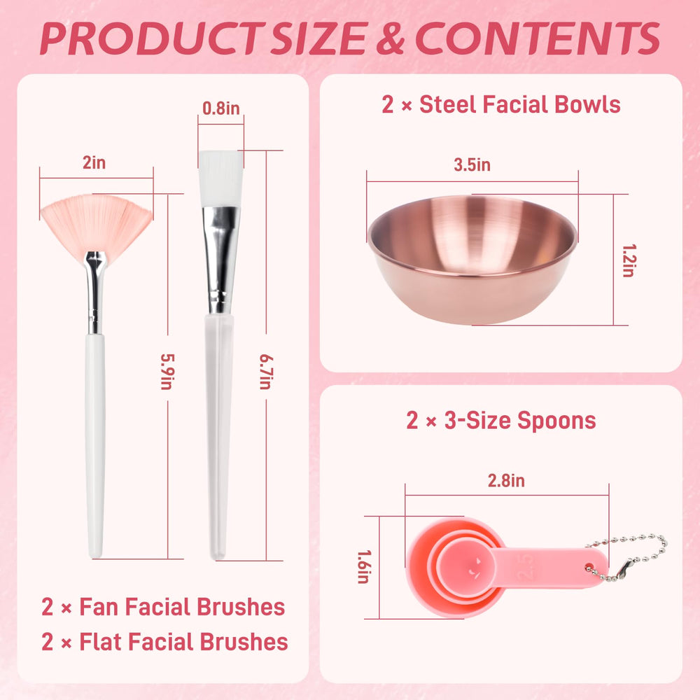Entei clear-handled mask brushes create smooth, streak-free mask application.