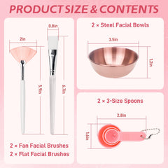 Entei clear-handled mask brushes create smooth, streak-free mask application.