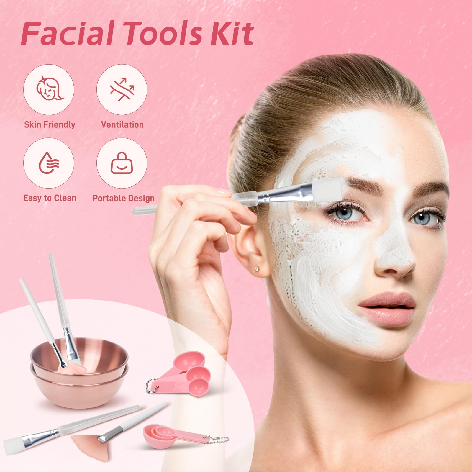 Entei white-handled mask applicators deliver clean, even coverage during at-home facials.