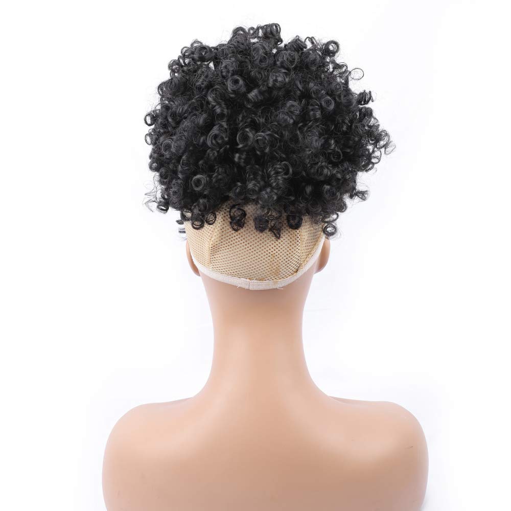 ENTRANCED STYLES easy wear drawstring ponytail showcasing natural-looking finish