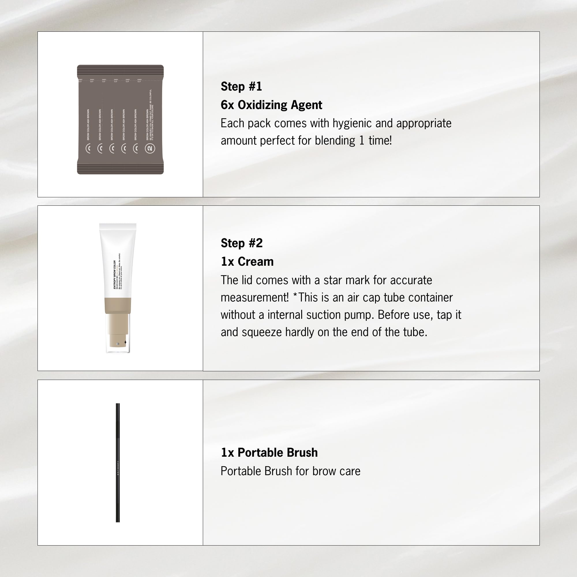 Entropy Make Up aloe-moringa-ingredients highlight nourishing formula for healthy-looking brows.