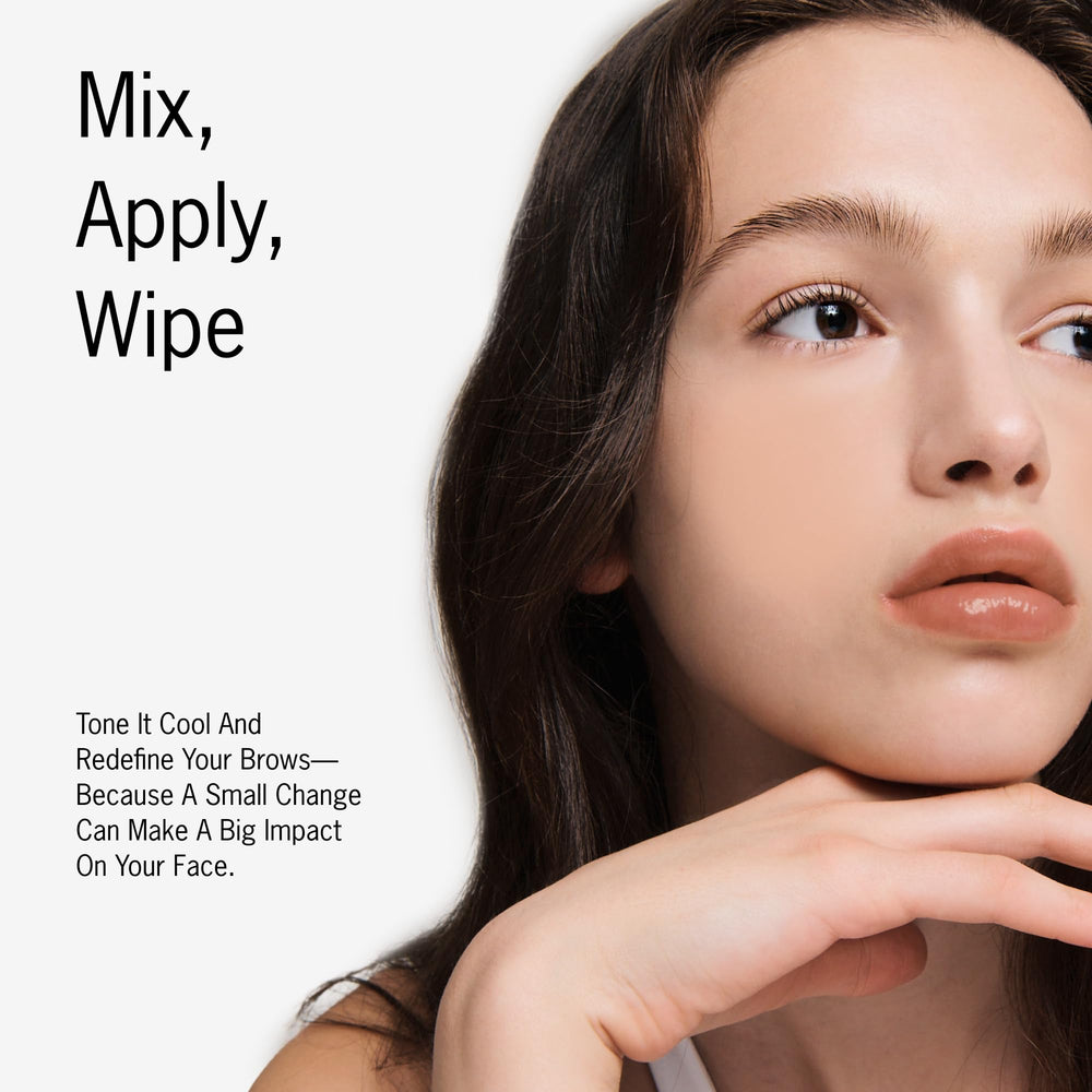 Entropy Make Up brow-precision-applicator demonstrates easy tinting for professional-looking arches.