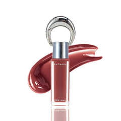 Entropy Make Up 2-in-1 Charm gloss tint Amber Charm keychain closeup for on-the-go glow