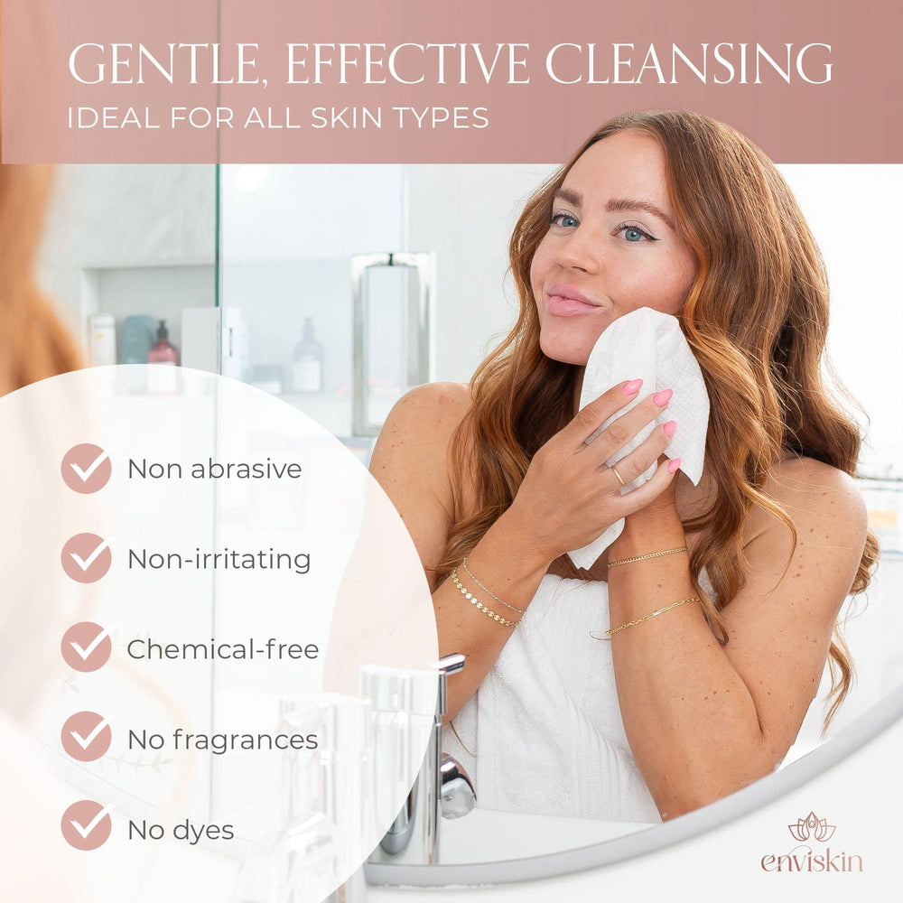 Enviskin makeup remover wipes for quick, mess-free cleansing