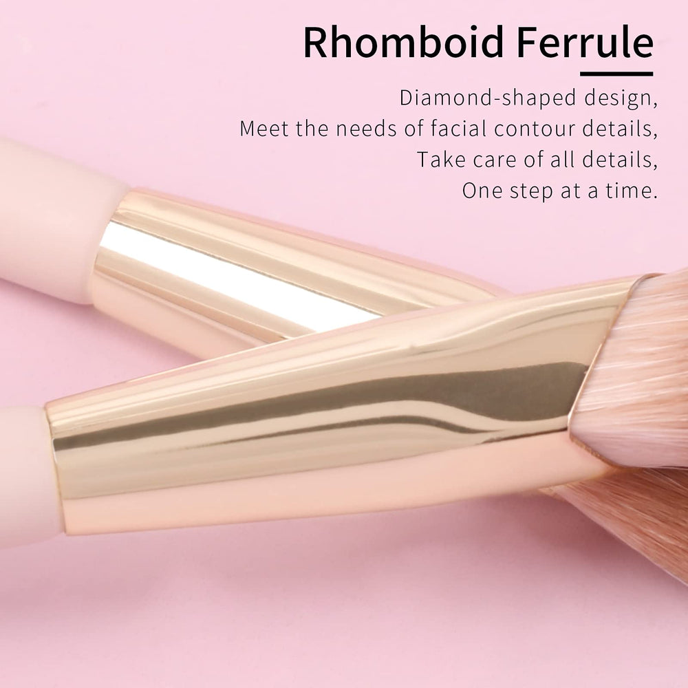 ENZO KEN birch-handle concealer brush with embossed logo offers comfortable grip and control.