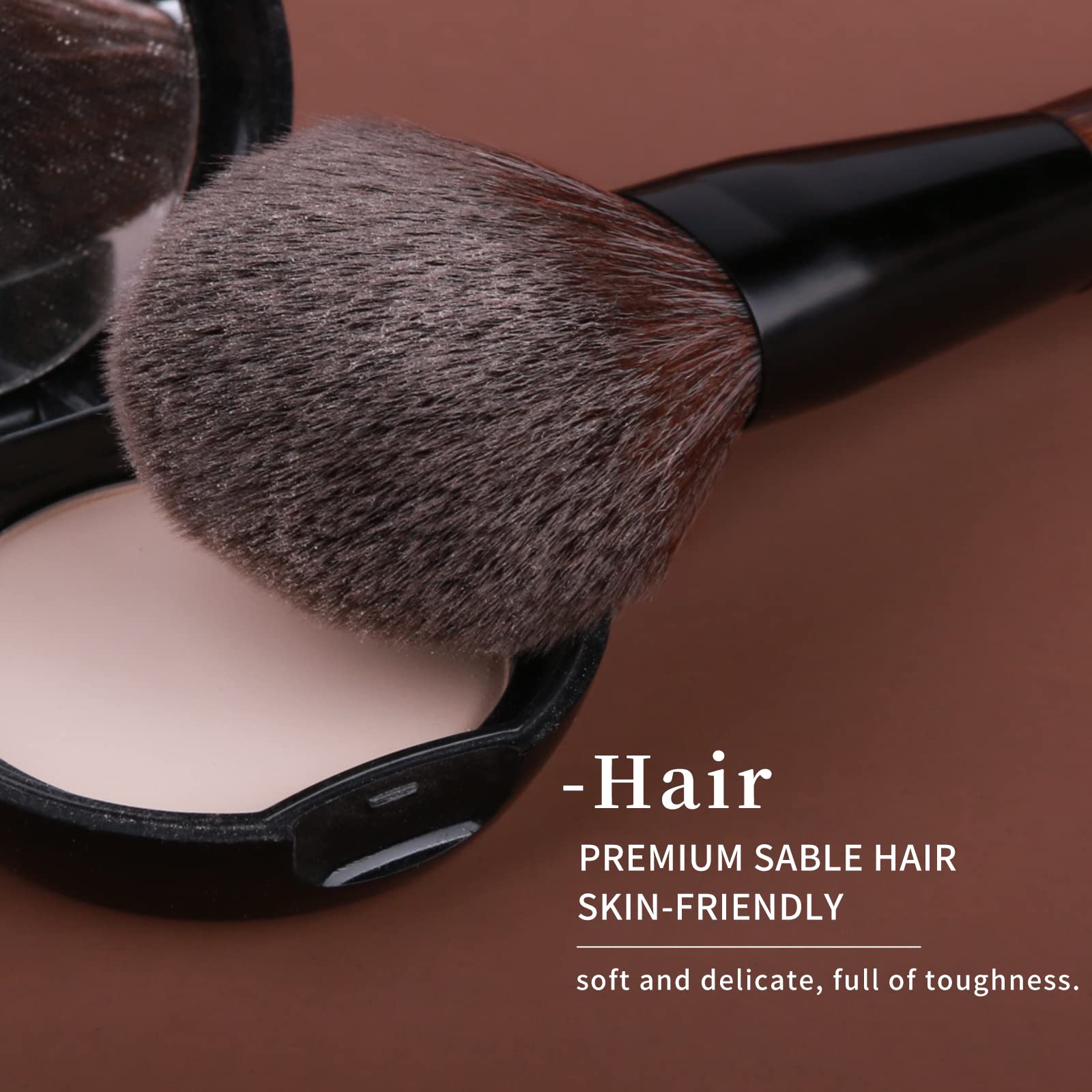 ENZO KEN professional cosmetic brushes for complete face and eye coverage.