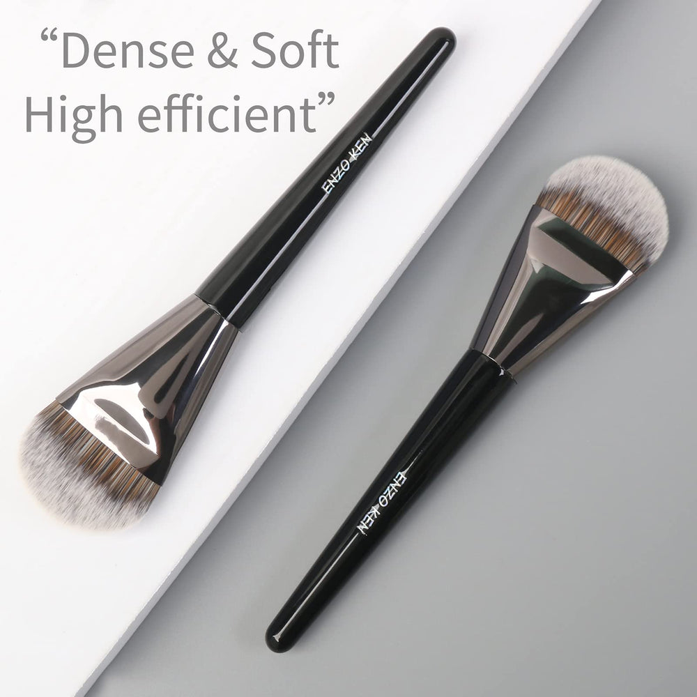 ENZO KEN professional-quality makeup brush suitable for cream and liquid foundations