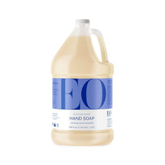 EO French Lavender hand soap bottle closeup with calming aroma.