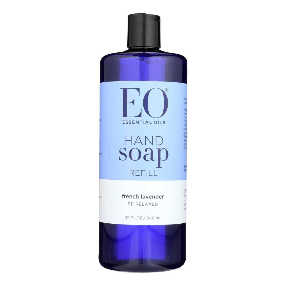 EO hand soap French Lavender refill bottle offers gentle everyday cleansing