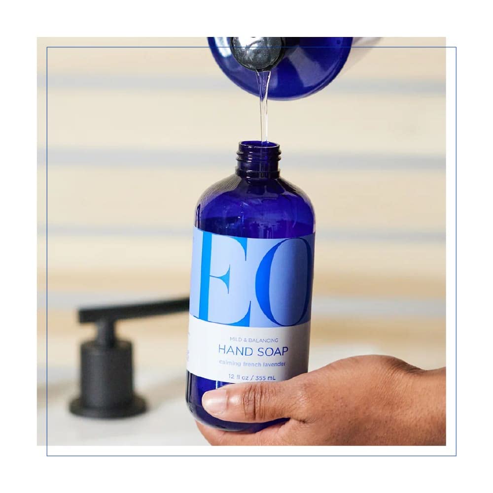 EO hydrates skin with conditioning formula after cleansing.