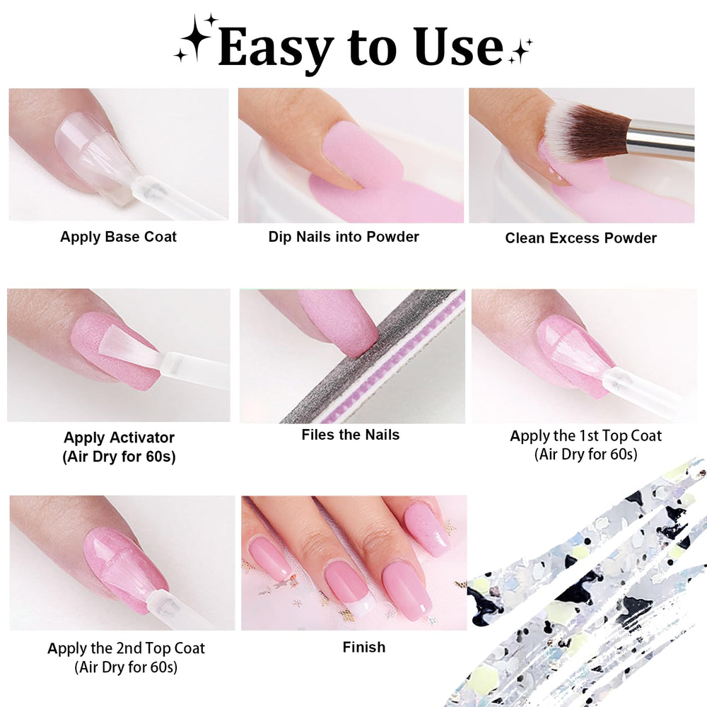 EODCI Butterfly Glitter Silver finish shot showcases shimmering salon-like look at home