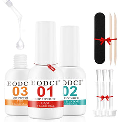 eodci dip liquid base coat being applied for smooth adhesion and longer wear.