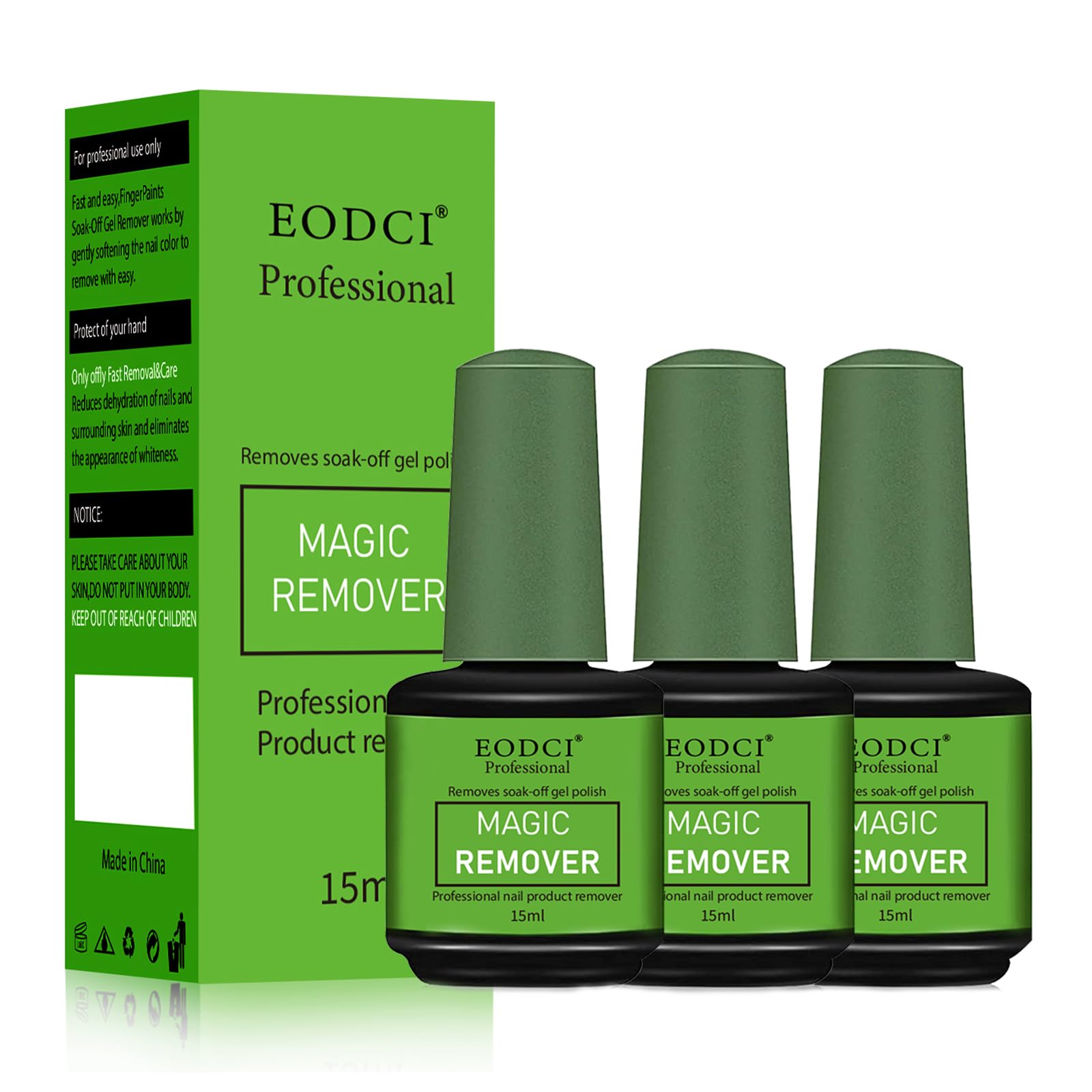 Eodci magic nail polish remover pack bottle for quick gel removal
