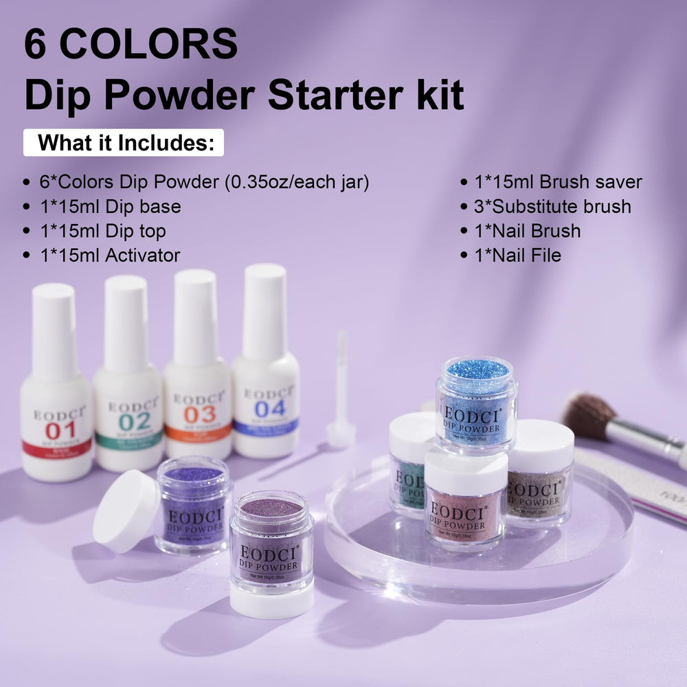 eodci nail brush and file kit for precise prep and shaping.