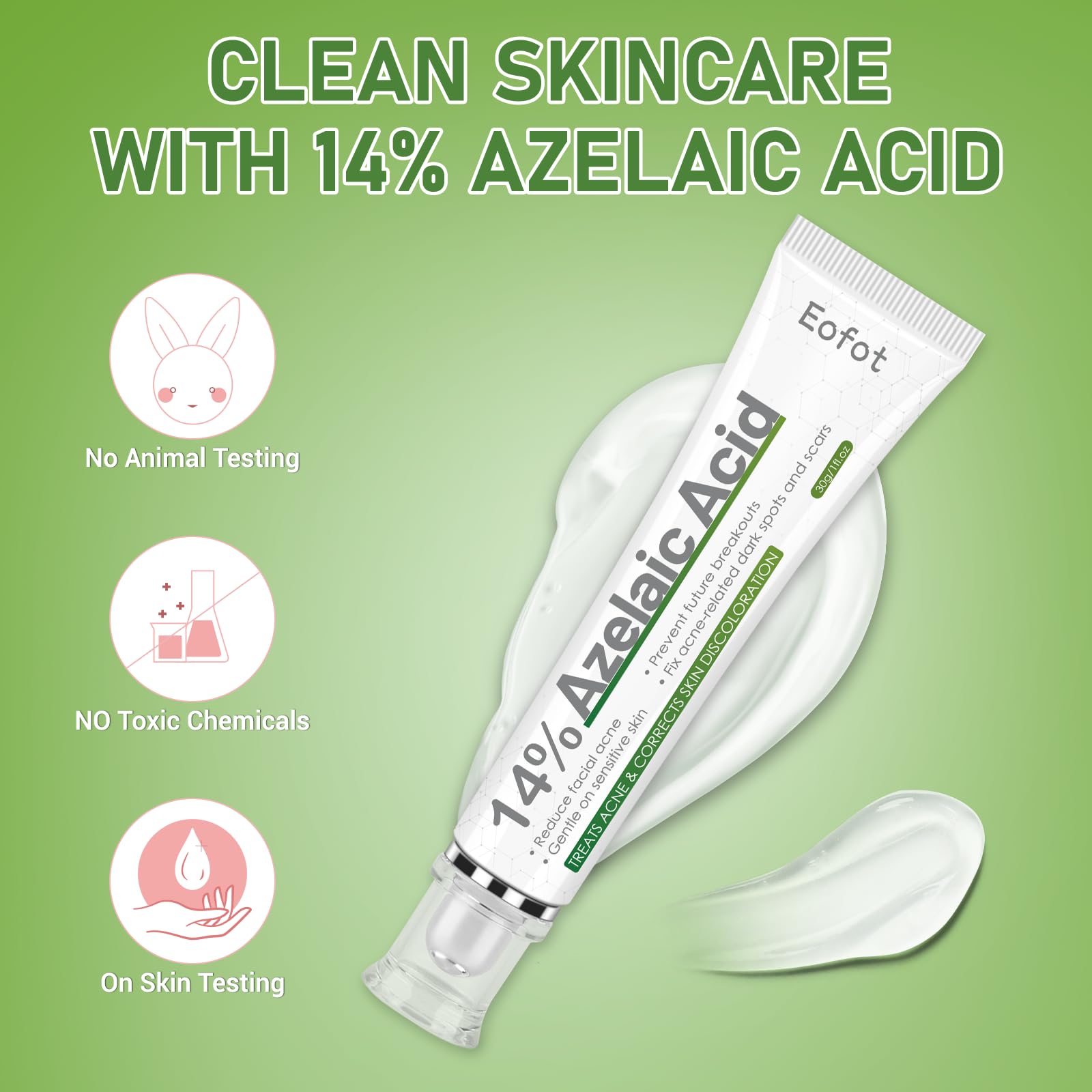 Daily-use routine image with Eofot cream for blemish-prone skin.