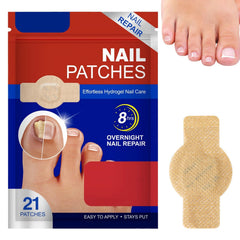 EOIRULA Toenail Patch overnight-application demonstrates simple bedtime nail care