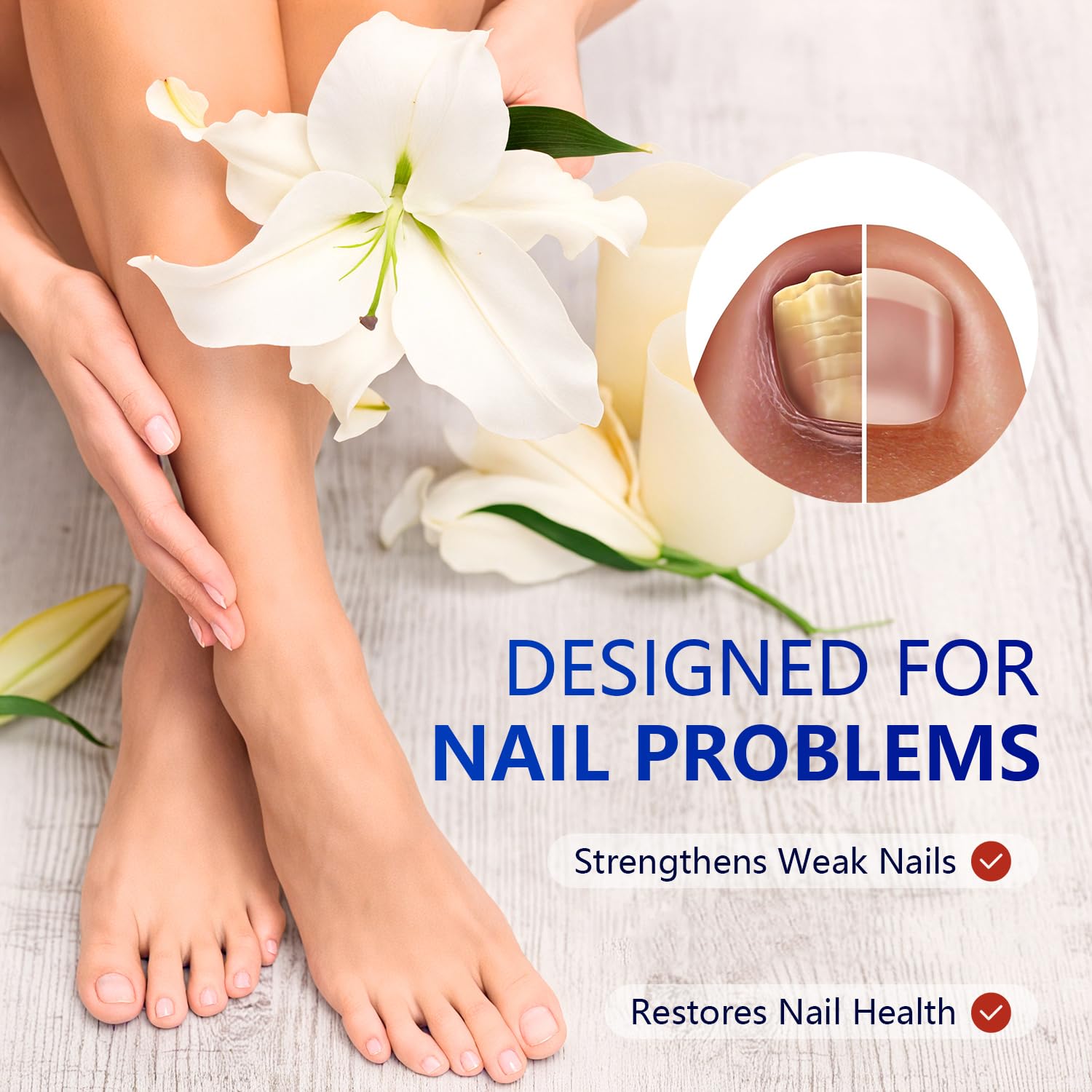 EOIRULA Toenail Patch packaging highlights convenient home use