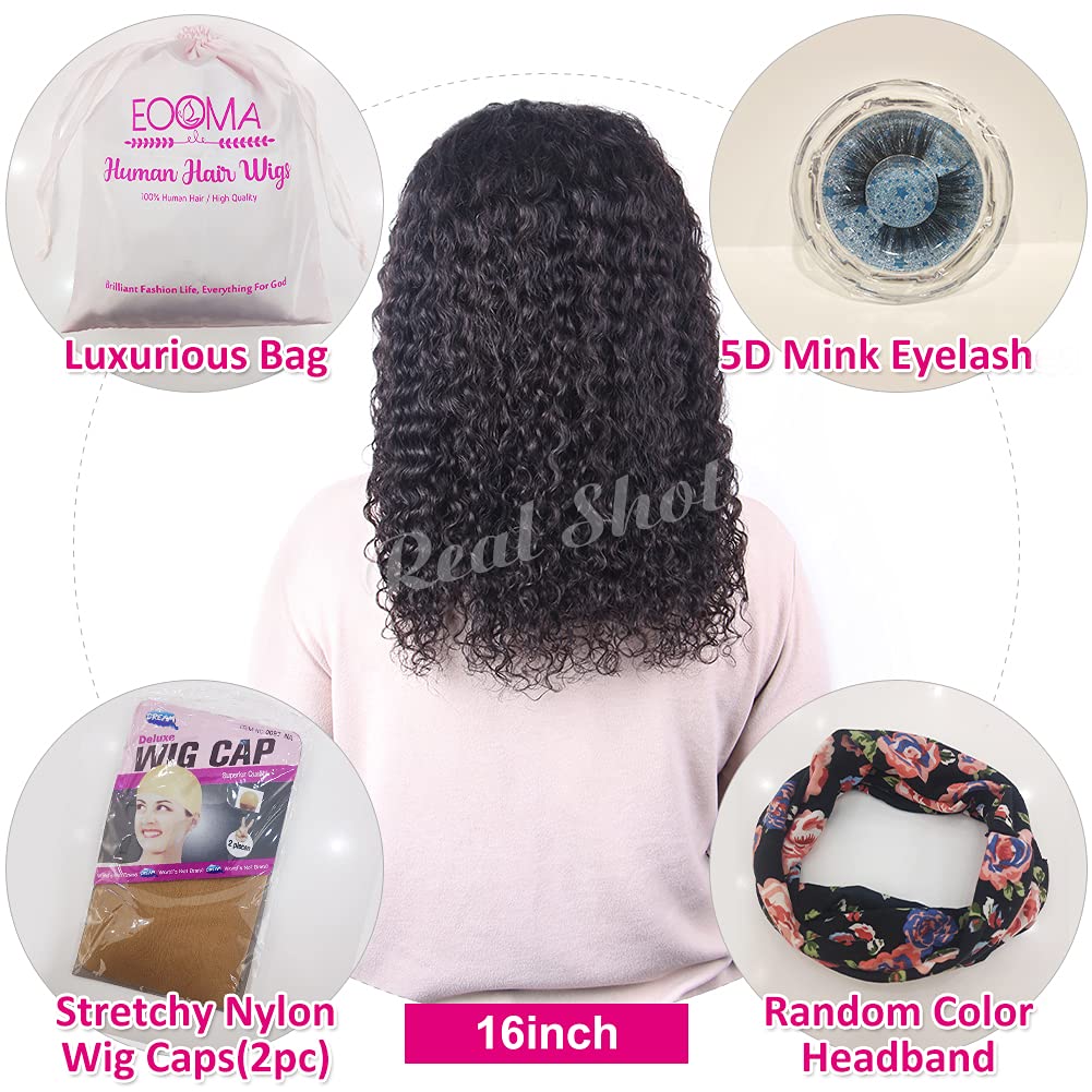 Eooma headband wig adjustable cap fits most head sizes