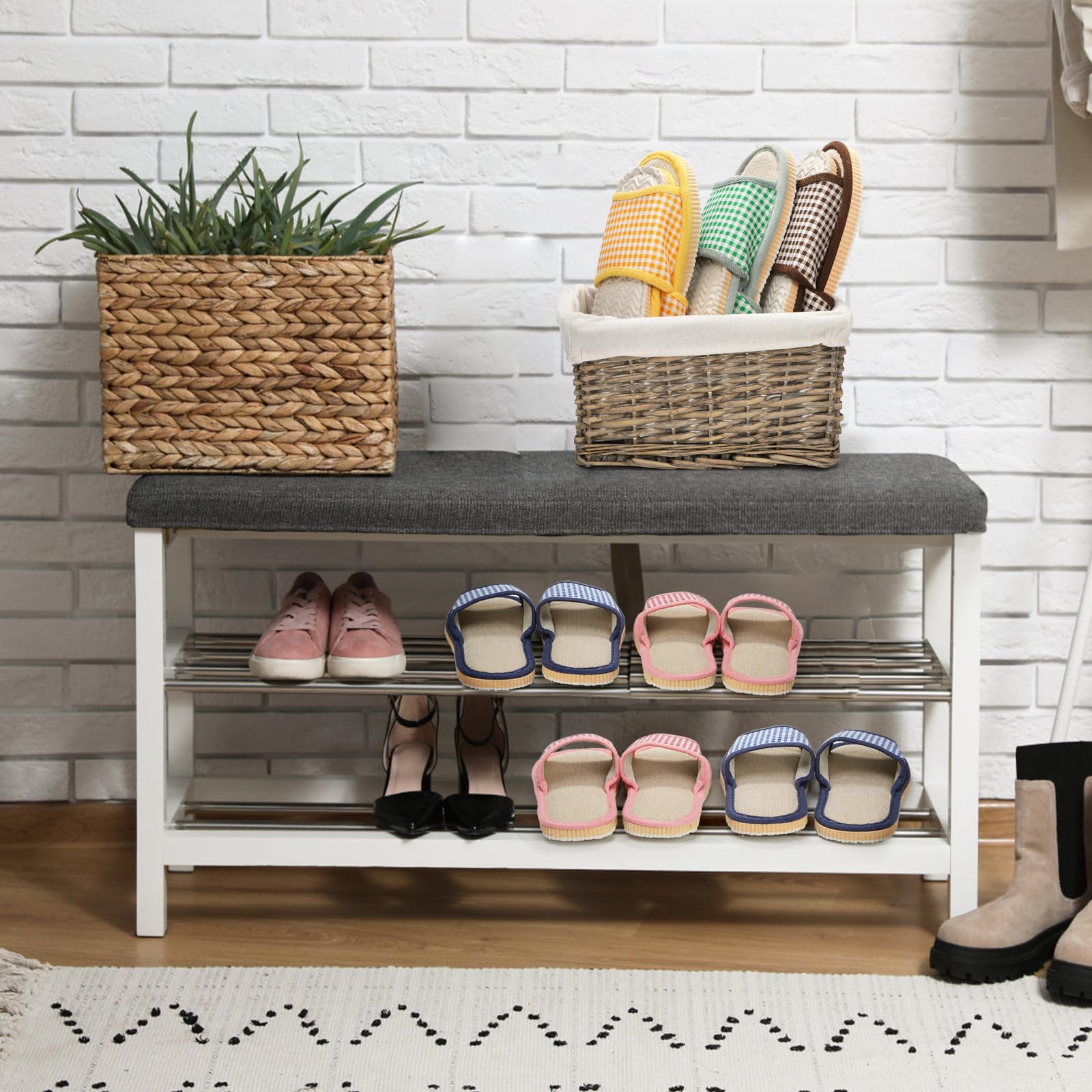 Eorbow two-sizes-fit-most-feet for guest comfort and convenience.