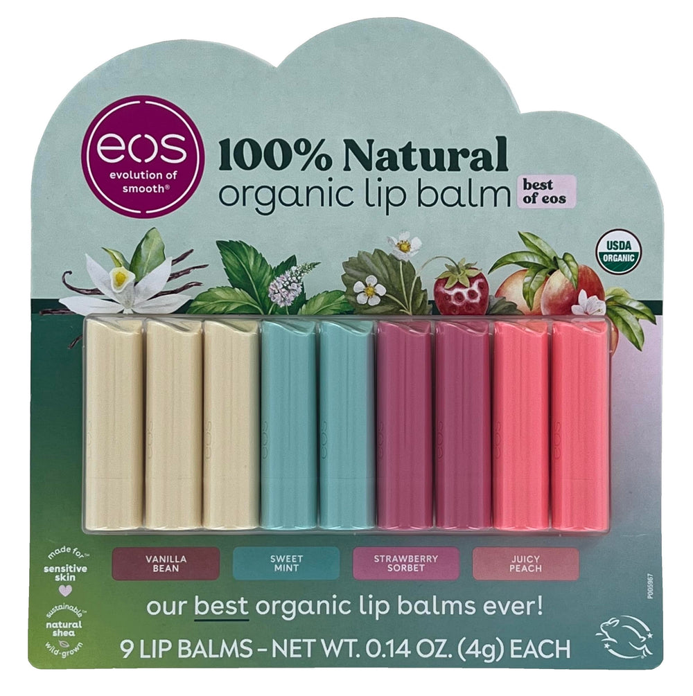 eos Best of eos Lip Balm vanilla bean stick provides lightweight moisture for sensitive lips