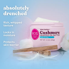 eos open jar revealing whipped butter inside and benefit of easy scooping and spreading