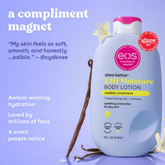 eos shea butter and oils ingredient visual conveying nourishing hydration