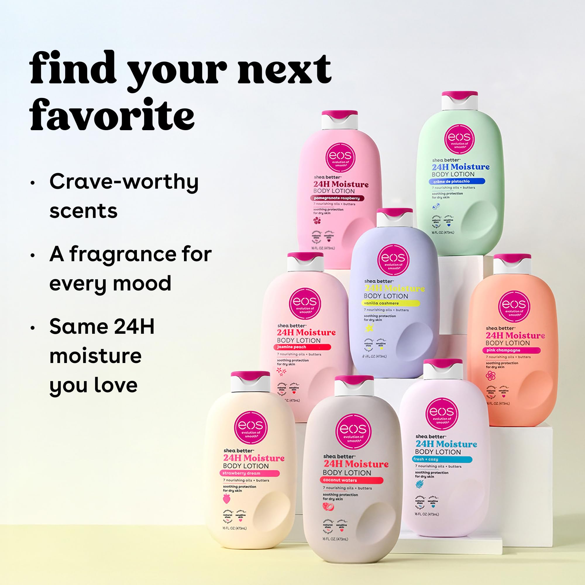 eos bottle in cozy lifestyle setting evoking warm vanilla-cashmere aroma