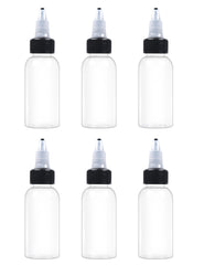 EOSAU 6pcs 1oz bottles front view for organized sauces and compact travel packing.