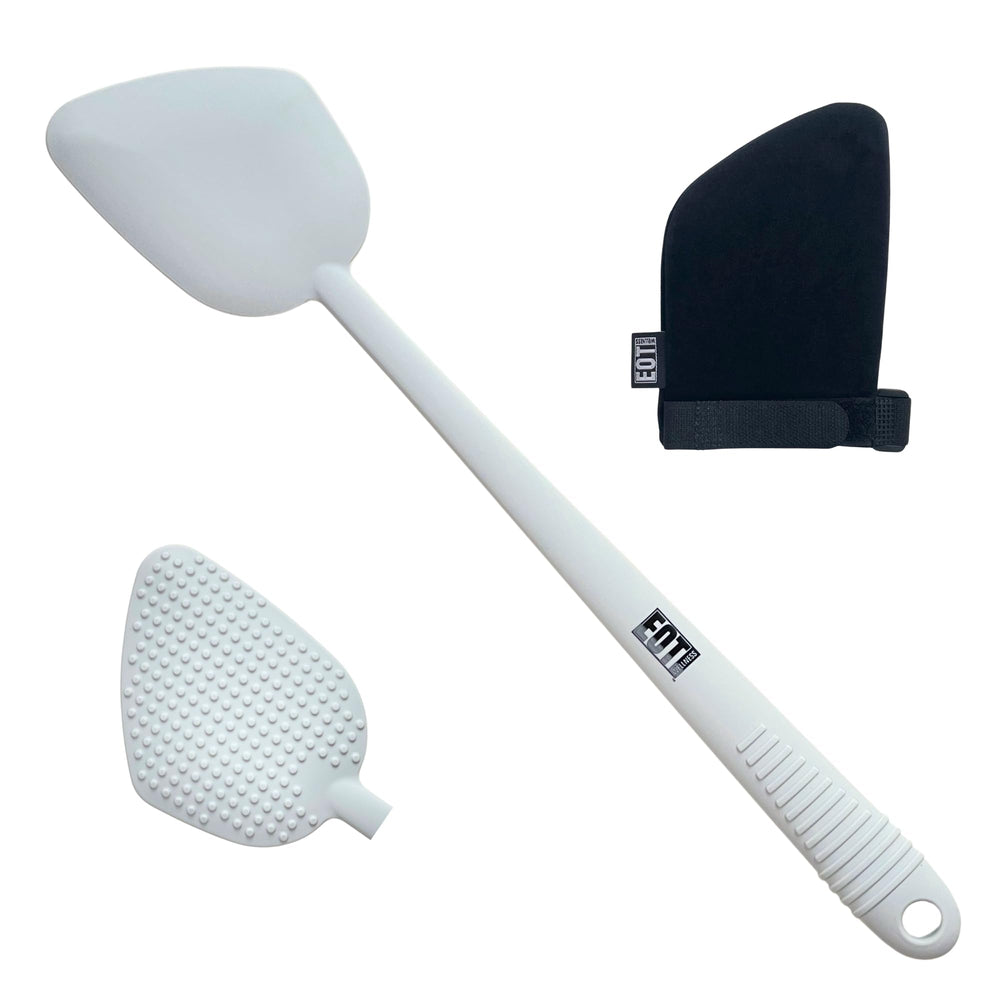 EOT Wellness front view showing applicator and mitt for effortless reach