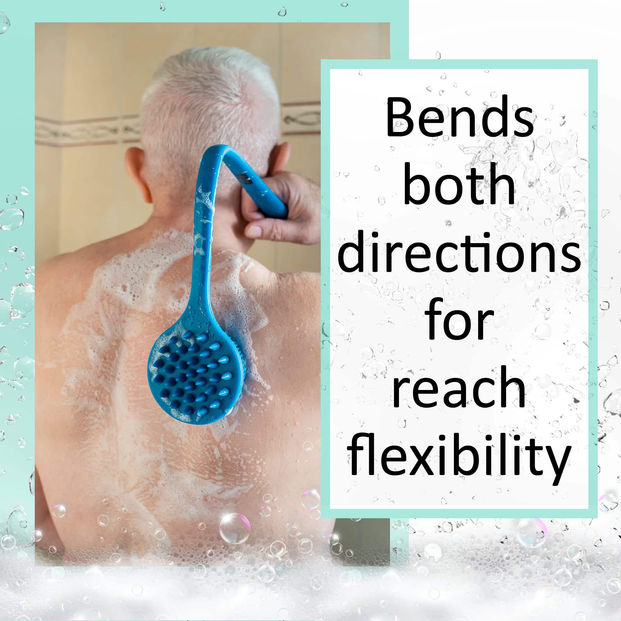 EOT Wellness grip-angled handle reduces strain while scrubbing