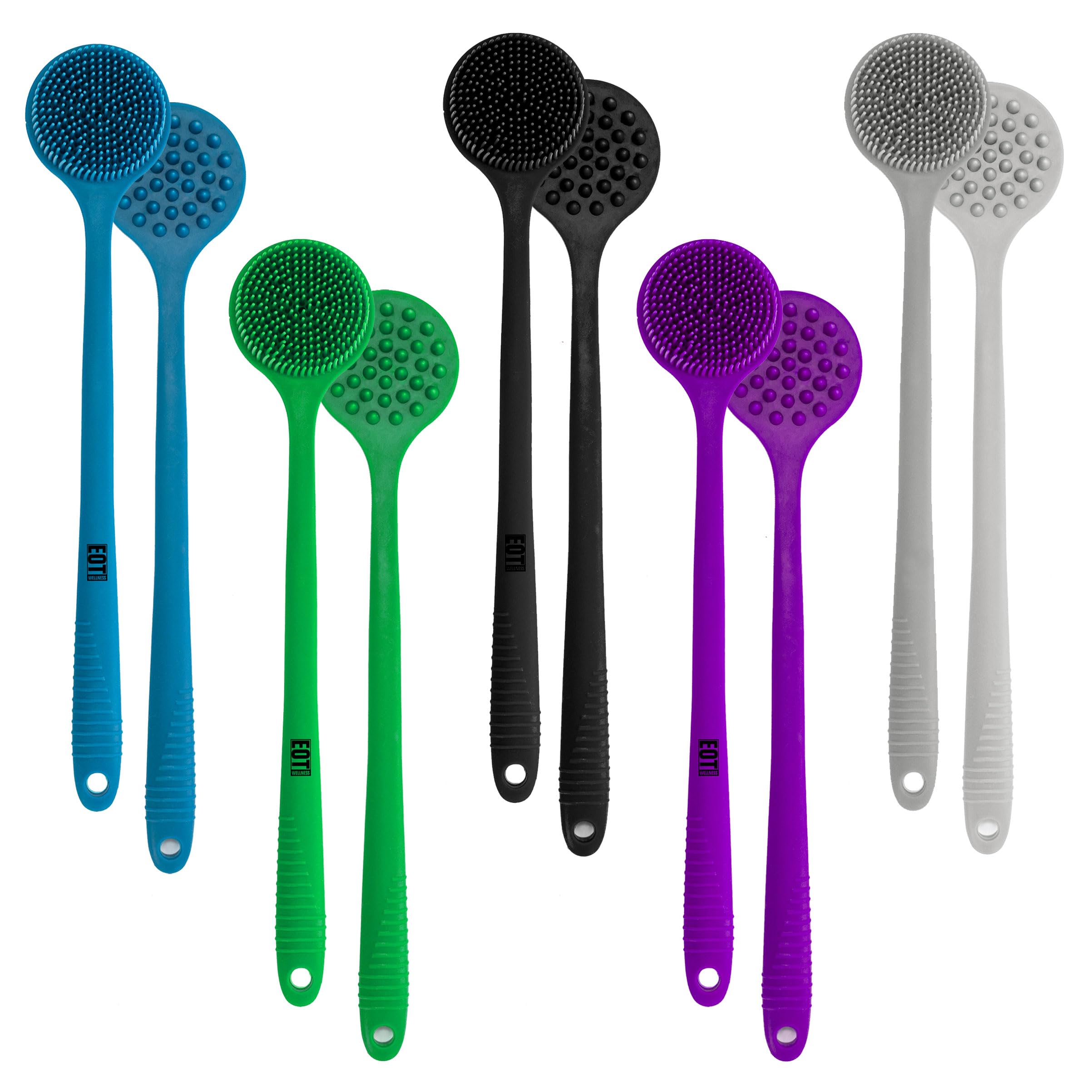 EOT Wellness blue sapphire brush built with hygienic silicone and stainless core