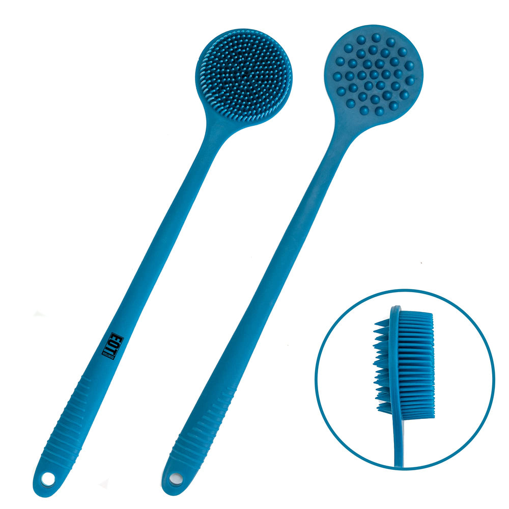 EOT Wellness silicone bristles close-up for gentle body cleansing