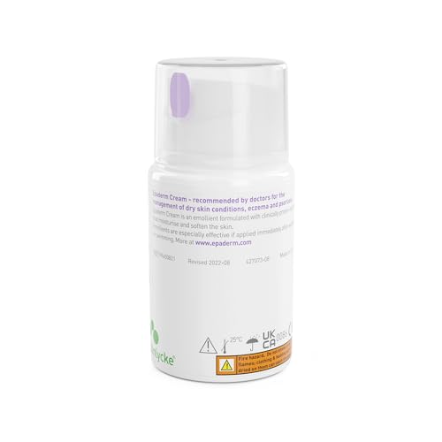 Epaderm Cream packaging on display highlighting emollient properties for dry skin.