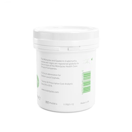 Epaderm 125g jar label close-up highlighting barrier-supporting moisture.
