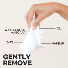 Epielle Argan Oil Wipes waterproof mascara removal without rough rubbing.