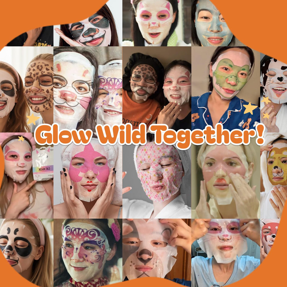 Epielle Mystical Safari spa party display masks — shareable self-care