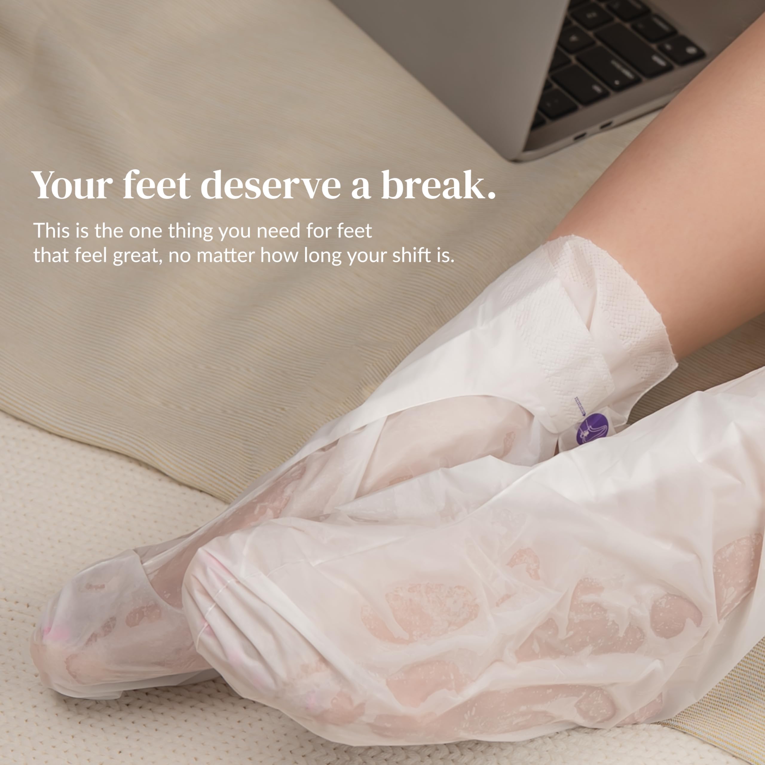 Epielle disposable foot mask socks for convenient at-home spa sessions.